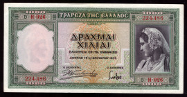 Greece 1000 Drachmai 1939