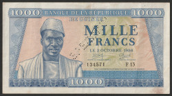 Guinea 1000 Francs 1958. Specimen
