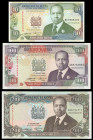 Kenya 10, 100, 200 Shillings 1994. 3 pcs.