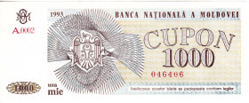 Moldova 1000 Cupon 1993