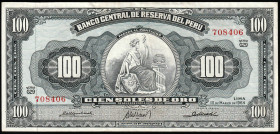 Peru 100 Soles de Oro 1964