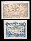 Portugal 5 Centavos 1918, 10 Centavos 1918. 2 pcs.