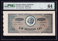Romania 1.000.000 Lei 1947 PMG 64