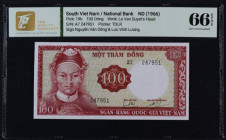 Viet Nam South 100 Dong 1966. TQG 66 EPQ