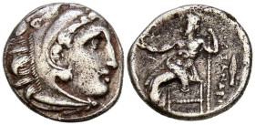REYES DE MACEDONIA, Filipo III Arrhidaios. Dracma. (Ar. 3,70g/17mm). 323-319 a.C. Kolophon. Acuñado bajo Menander o Kleitos, en nombre y tipo de Aleja...