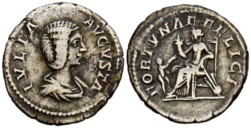 JULIA DOMNA. Denario. (Ar. 3,07g/19mm). 196-211 d.C. Roma. (RIC 554). Anv: Busto...