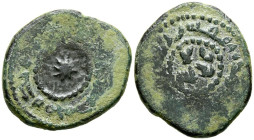 EMIRATO DEPENDIENTE DE CÓRDOBA, PERIODO DE GOBERNADORES. Anónimo. Felús. (Ar. 7,62g/26mm). al-Ándalus / الاندلس. (Vives 44; Frochoso XVII-c). Anv: Est...