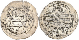 EMIRATO INDEPENDIENTE DE CÓRDOBA, Muhammad I. (Ar. 2,65g/30mm). 267H. al-Ándalus / الاندلس. (Vives 302; Frochoso 267.6). MBC-. Restos de brillo origin...