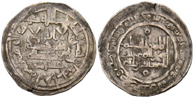 CALIFATO DE CÓRDOBA. Al-Hakam II. Dirham. (Ar. 3,00g/23mm). 358H. Madinat al-Zahra / مدينة الزهرا. (Vives 459; Frochoso 358.19). Citando a ‘Āmir / عام...