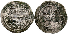 CALIFATO DE CÓRDOBA. Al-Hakam II. Dirham. (Ar. 3,28g/24mm). 358H. Madinat al-Zahra / مدينة الزهرا. (Vives 459; Frochoso 358.19). Citando a ‘Āmir / عام...