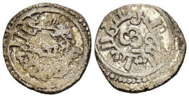 TAIFAS ALMORAVIDES, Anónimo a nombre de al-'Abbasí. Quirate. (Ve. 0,9612g/21mm). S/D. Atribuídos a Baeza y su entono. (Vives no cita; Hazard no Cita; ...