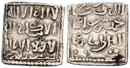 ALMOHADES. Millarés. (Ar. 1,50g/15mm). Siglo XIII. ''Fez / فاس''. Imitación cristiana de un dirham almoháde a nombre de Al-Mahdi. (Hohertz 651 var). M...