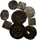 Interesante y variado conjunto formado por 9 monedas correspondientes al emirato y califato de Córdoba, califato Almohade, reino de Granada y reino de...