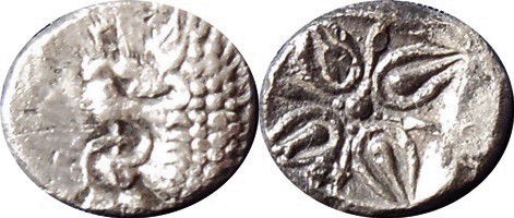 Caria - Hekatomnos cca.392-377 př.n.l - AR Obol 

Hekatomnos cca.392-377 př.n....