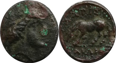 Thessalie-Larissa 360-325 př.n.l - pod Makedonskou nadvládou, AE 14

Larissa 3...