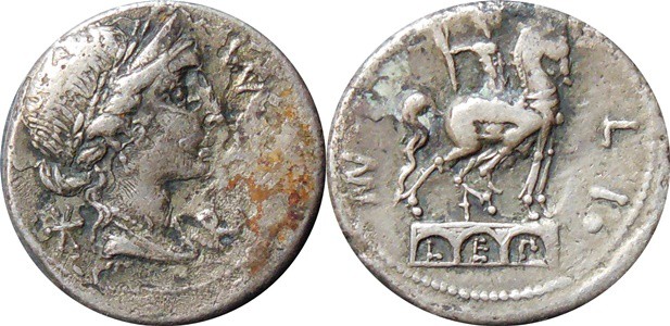 Man.Aemilius Lepidus 114-113 př.n.l.-Denár

Man.Aemilius Lepidus 114-113 př.n....