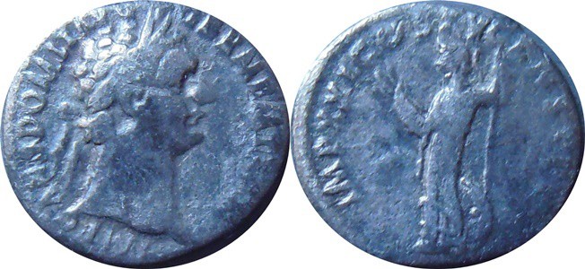 Domitianus 81-96-AR Denár

Domitianus 81-96-AR Denár
Rev: stojící Minerva s b...