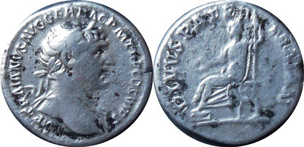 Traianus 98-117-AR Denár

Traianus 98-117-AR Denár
Rev: sedící Traianův otec ...