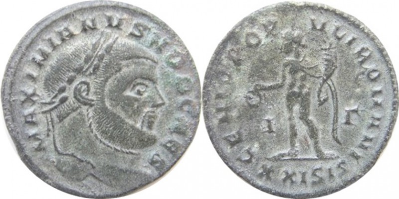 Maximianus 286-310-AE Follis

Maximianus 286-310-AE Follis
Rev: stojící Geniu...
