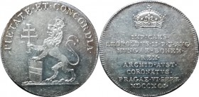 Leopold II. 1790-1792 - AR Žeton 1791