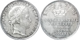 Ferdinand V. 1835-1848 - AR Malý žeton - 1835