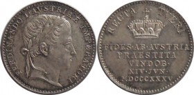 Ferdinand V. 1835-1848 - AR Malý žeton - 1835