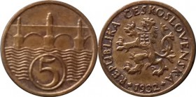 Československo 1918-1938 - 5 Haléř - 1932