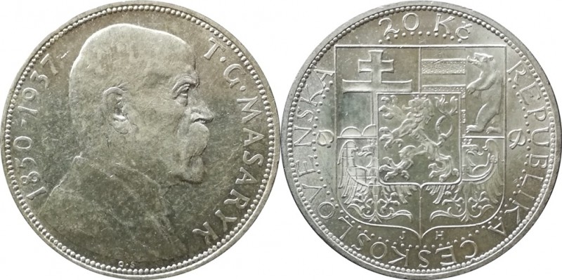 Československo 1918-1938, Pamětní ražby - 20 Korun, TGM - 1937

Československo...