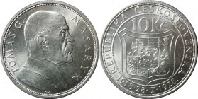 Československo 1918-1938, Pamětní ražby - 10 Korun, TGM - 1937
