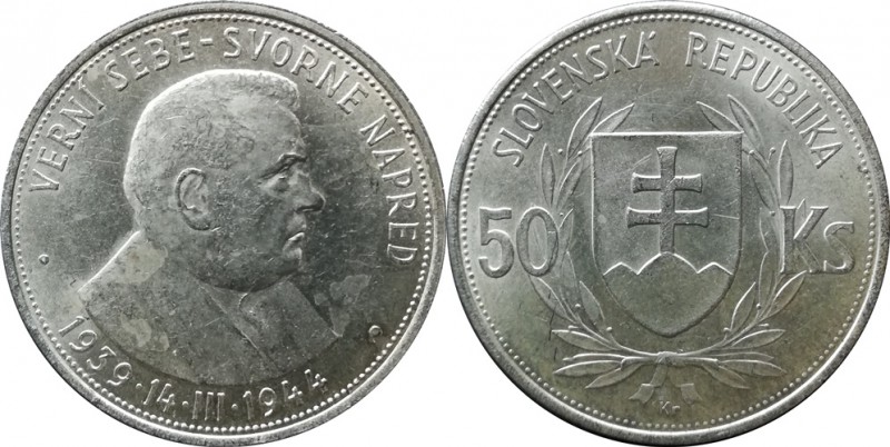 Slovenský štát 1939-1945 pamětní mince - 50 Korun - 1944

Slovenský štát 1939-...