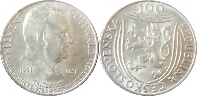 Československo 1945-1953 pamětní - 100 Kč 1951

Československo 1945-1953 pamět...
