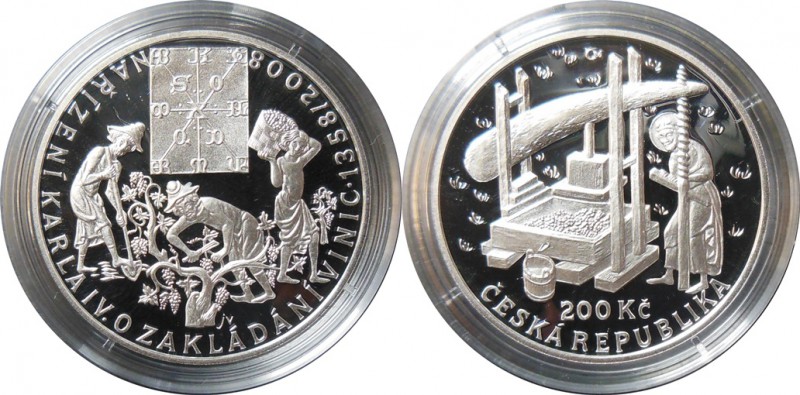 Česká rep. 1993-2015, Pamětní ražby PROOF - 200 Korun - 2008 

Česká rep. 1993...