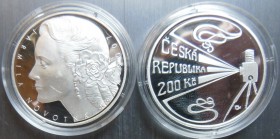 Česká rep. 1993-2015, Pamětní ražby PROOF - 200 Korun - 2007 a 2008