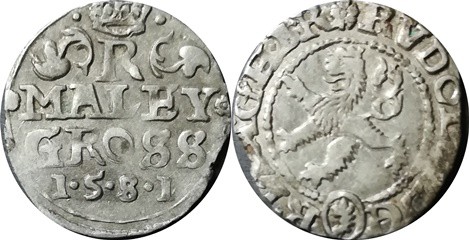 Rudolf II. 1576-1612-Malý groš - 1581

Rudolf II. 1576-1612-Malý groš - 1581
...