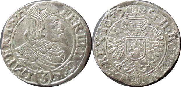 Ferdinand III. 1637-1657-3 krejcar - 1639

Ferdinand III. 1637-1657-3 krejcar ...