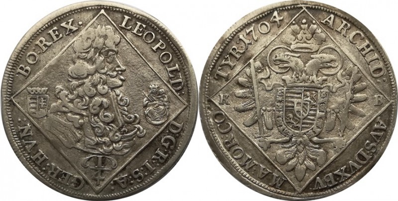 Leopold I. 1657-1705-1/4 Tolar - 1704 KB

Leopold I. 1657-1705-1/4 Tolar - 170...
