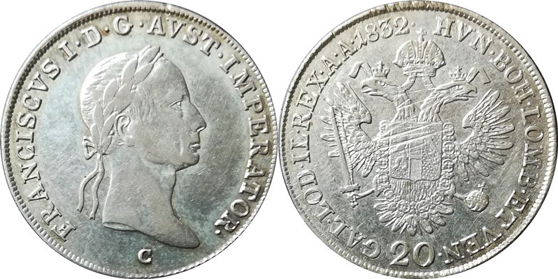 František II. 1792-1835-20 krejcar - 1832

František II. 1792-1835-20 krejcar ...
