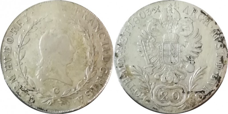 František II. 1792-1835-20 krejcar - 1803

František II. 1792-1835-20 krejcar ...