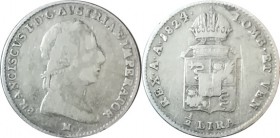 František II. 1792-1835-1/2 Lira - 1824