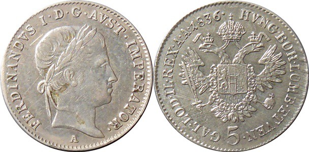 Ferdinand V. 1835-1848-5 krejcar

Ferdinand V. 1835-1848-5 krejcar - 1836 "A" ...