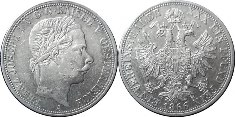 Rakouská a spolková měna 1857-1892Spolkový Tolar - Vereinsthaler 1866

Rakousk...