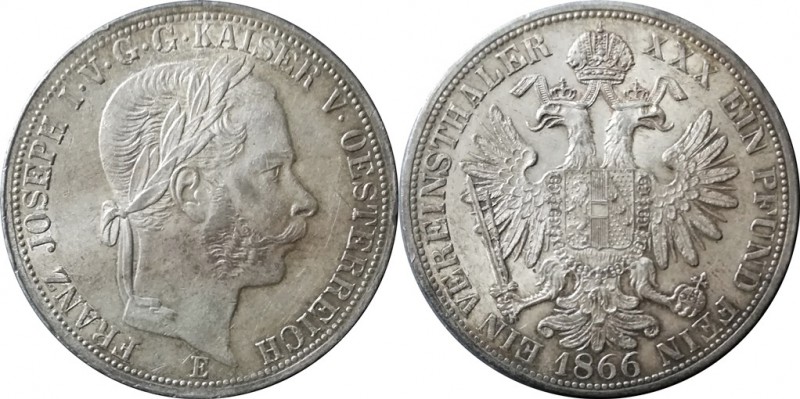 Rakouská a spolková měna 1857-1892-Spolkový Tolar - Vereinsthaler 1866

Rakous...