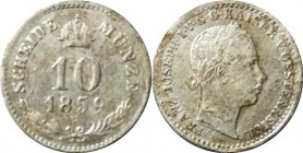 Rakouská a spolková měna 1857-1892-10 krejcar