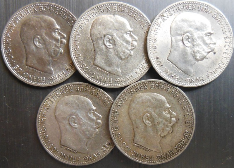 Korunová měna 1892-1916-1 Koruna

Korunová měna 1892-1916-1 Koruna 1912,1913,1...