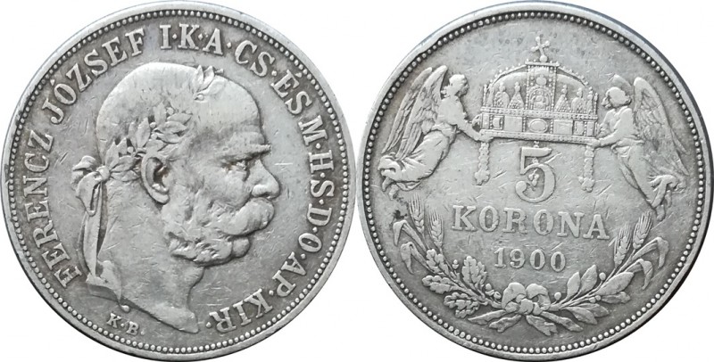 Korunová měna 1892-1916-5 Korun 1900 KB

Korunová měna 1892-1916-5 Korun 1900 ...