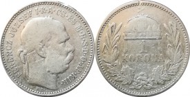 Korunová měna 1892-1916-1 Koruna 1892 KB