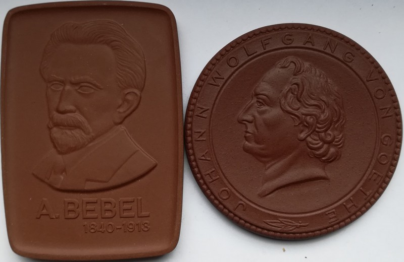 Německo-Porcelán medaile

Německo-Porcelán medaile
 značeno Mišeň, Goethe a B...