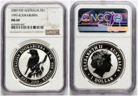 Australia 1 Dollar 2009 P20 Australian Kookaburra NGC MS 69