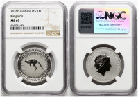 Australia 100 Dollars 2018 P Kangaroo NGC MS 69