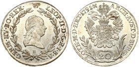 Austria 20 Kreuzer 1791 B